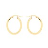 Ovale Ohrringe aus 375 Gold mit Flachkörper, 15 mm (1034277)