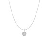 Halskette aus 925er Silber mit Anhänger, Herz, Zirkonia (1035417)