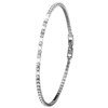 Silverplated armband white crystals (1036235)
