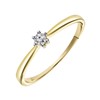 14K geelgouden solitair ring met diamant (0,08ct.) (1037179)