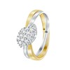 14 Karaat gouden bicolor ring met zirkonia (1037334)