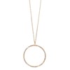 Byoux ketting goudkleurige ring hanger met steen (1040997)