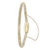 Gerecycled stalen armband mesh goldplated (1041143)