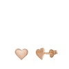 Zilveren oorbellen roseplated hart (1041601)