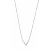 Silberne Halskette rhodiniert V (1042051)