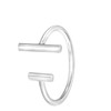 Zilveren ring rhodiumplated bar (1042069)
