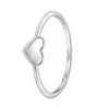 Zilveren ring rhodiumplated hart (1042154)