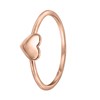 Zilveren ring roseplated hart (1042155)