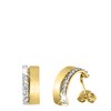 585 Gold Bicolor-Ohrringe mit Zirkonia (1043006)
