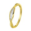 14 Karaat geelgouden ring  met 7 diamanten 0,02ct (1043130)
