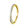 14 Karaat geelgouden ring met 22 diamantet 0,09ct (1043137)
