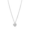 Zilveren ketting&hanger hart met zirkonia (1043805)
