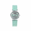 Regal Glitzer-Uhr mit einem mintgrünen Armband (1044539)