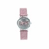 Regal Glitzer-Uhr mit einem rosa Armband (1044540)