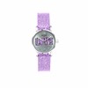 Regal Glitzer-Uhr mit einem lila Armband (1044541)