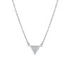 Halskette aus Edelstahl, Dreieck mit Kristallsteinen (1044981)