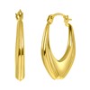 375 Gold Ohrringe, oval, Tulpenform (1045193)