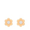 9 Karaat oorknoppen bloem rose met zirkonia (1045249)