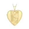 375 Gold Halskette, Herzmedaillon mit Schmetterlingen (1047221)