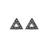 Ohrringe in 925 Silber offen gearbeitetes Dreieck Bali (1047424)