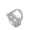 Guess rhodiumplated ring kristal (1048173)