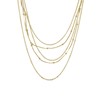 Golfarbene Byoux-Halskette mit verschiedenen Lagen (1048256)