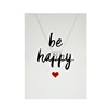 Byoux-Halskette mit Karte „be happy