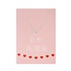 Byoux ketting met kaart 'be my Valentine' (1048457)