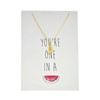 Byoux ketting met kaart 'one in a mellon' (1048462)