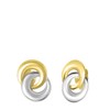 14 Karaat gouden bicolor oorbellen  (1048498)