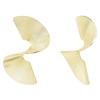 Goudkleurige byoux oorbellen swirl (1049180)