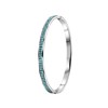 Gerecycleerd stalen armband bangle turquoise kristal (1049410)