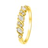 Swirl-Ring aus 375 Gold mit Zirkonia (1050449)