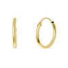 Ohrringe aus 375 Gold, bearbeitet, 11 mm (1051738)