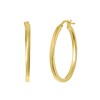 Ovale Ohrringe aus 375 Gold mit Flachkörper, 20 mm (1051740)