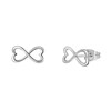 Zilveren oorbellen infinity/hart (1051933)