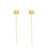 Durchzieher-Ohrringe, 375 Gold, Herz (1057001)