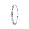 Ring, 925 Silber, gedreht, glatt, mit Zirkonia (1057031)