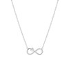 Zilveren ketting&hanger infinity/hart zirkonia (1057034)