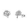 Zilveren oorbellen levensboom zirkonia (1051946)