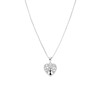 Zilveren ketting met hanger hart levensboom (1052043)