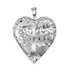 Zilveren hanger medaillon hart levensboom (1052158)