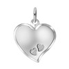 Zilveren hanger graveerplaat hart (1052181)