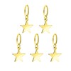 Goudkleurige byoux haar ringen ster (1057087)