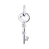 Zilveren hanger sleutel/hart (1057189)