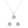 Set mit Halskette und Ohrringen aus 925 Silber mit Zirkonia (1052388)