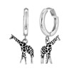 Zilveren oorbellen giraf (1052433)