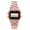 Digitale Armbanduhr mit einem rosafarbenen Armband von Regal (1052940)