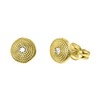 Runde Ohrringe aus 585 Gelbgold mit Zirkonia (1052951)