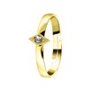 Goudkleurige byoux ring (1057234)